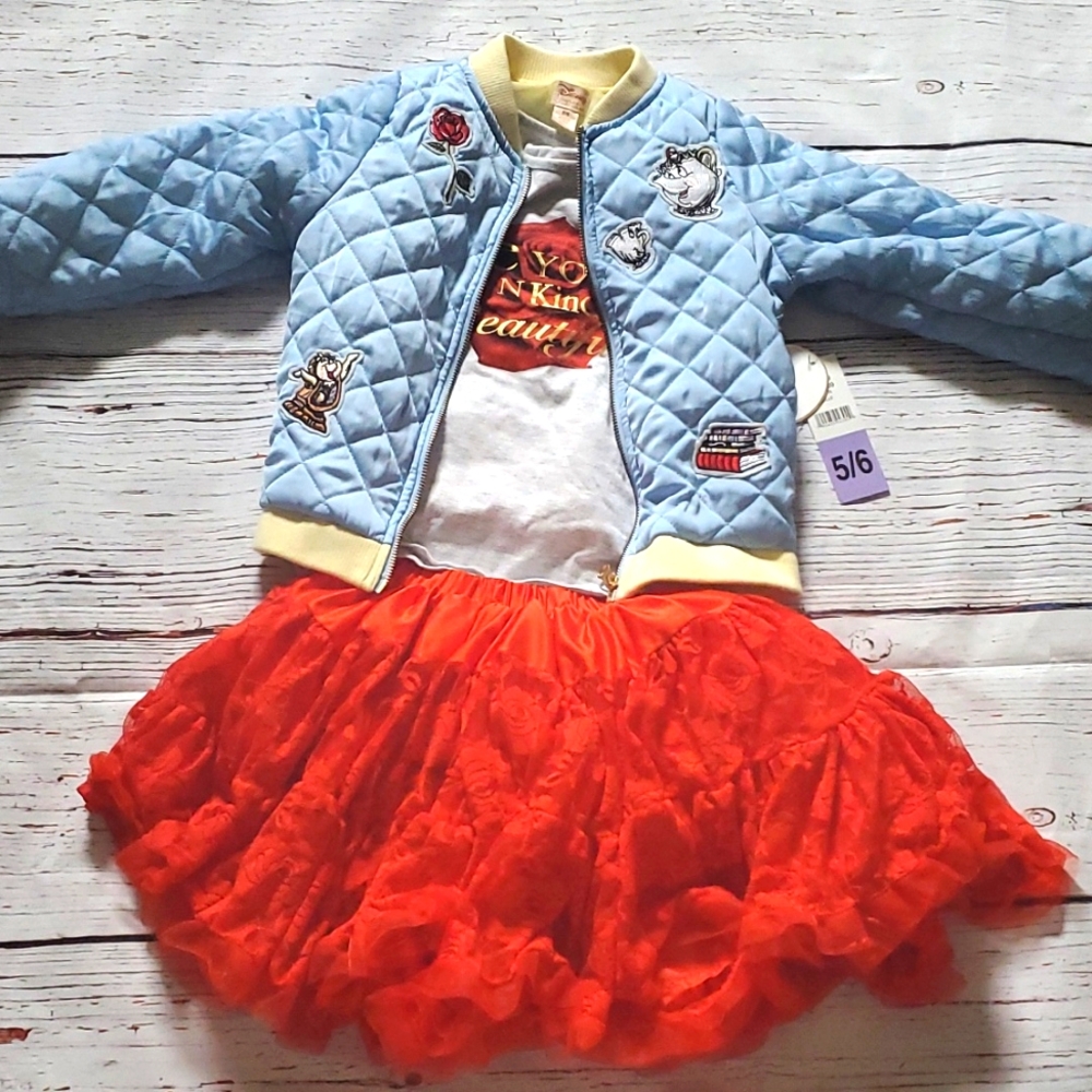 CUTE DISNEY BELLE GIRLS OUTFIT ❤️💛 - Picture 1 of 13